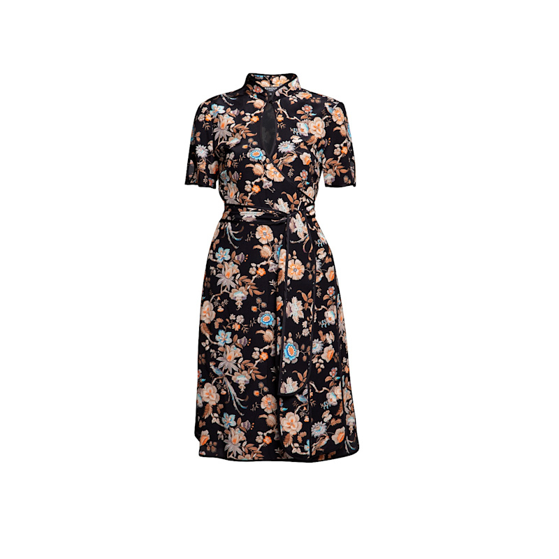 Rumour London Akiko Kimono-style Wrap Dress - Black