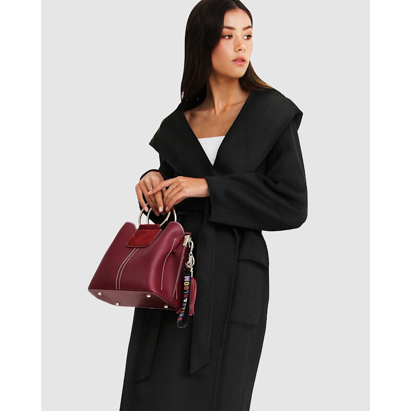 Thumbnail of Runaway Wool Blend Robe Coat - Black image