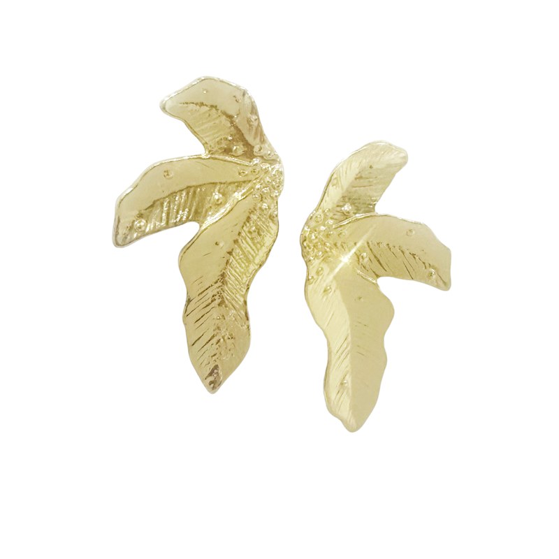 Thumbnail of Abstract Leaf Stud Earrings image
