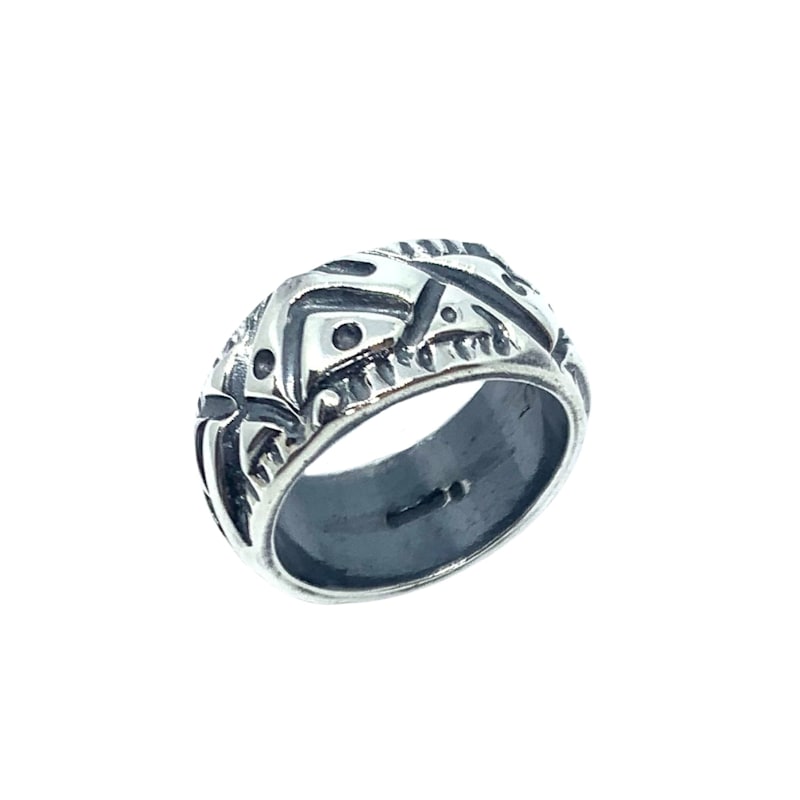 Thumbnail of Abstract Men’S Ring – Chunky Sterling Silver image