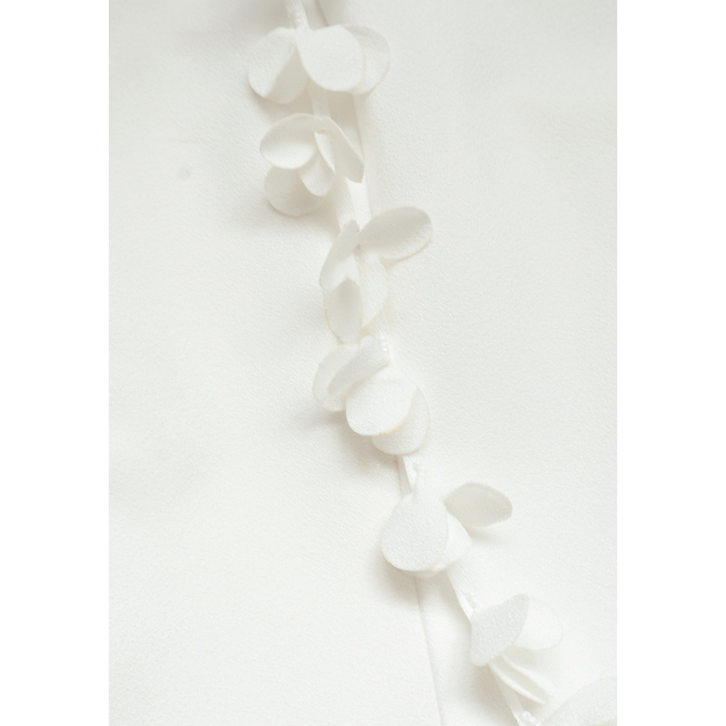 Thumbnail of Aceliani Occasion Bustier Floral Embellished Mini Dress - White image
