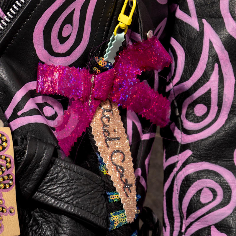 Thumbnail of Acid Cat Upcycled Sequin Super Sparkle Bag Charm image