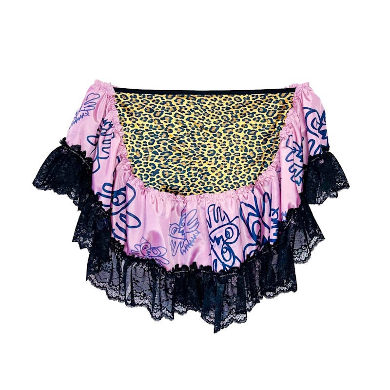 Thumbnail of Acid Kitty Flouncy Leopard Mini Skirt image