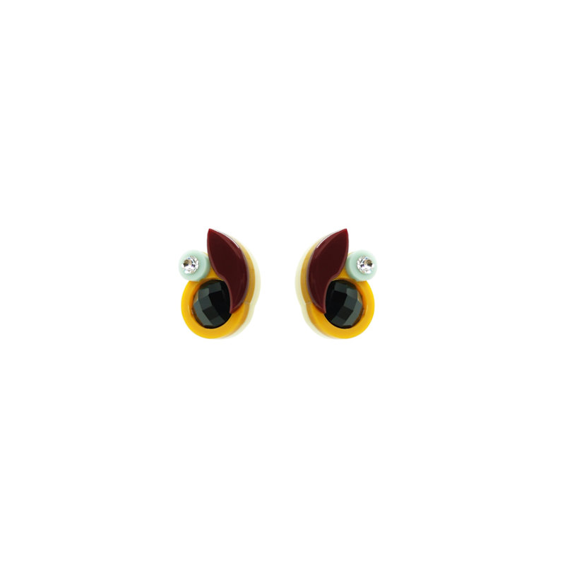 Thumbnail of Acrylic Handmade Earring Xs Petunia Pale Green image