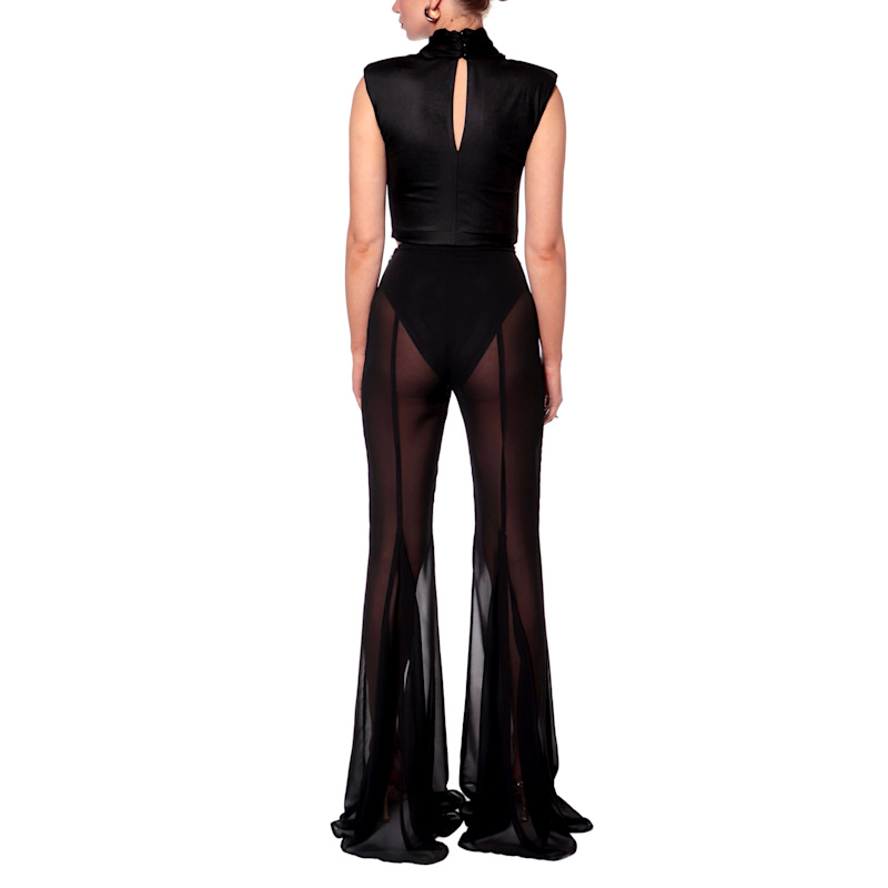 Thumbnail of Ada Black Power Sleeveless Crop Top image