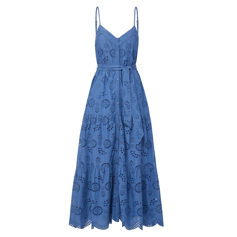 eyelet blue dress Mac Duggal 5015 – Manhattandress