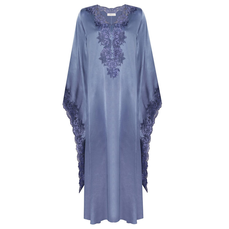 Thumbnail of Adelaide Silk Zippered Dress Navy Blue image