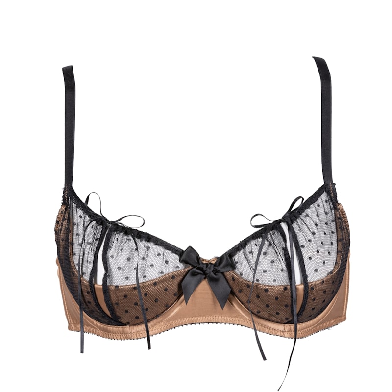 Thumbnail of Adriana Golden Black Balconette Bra image