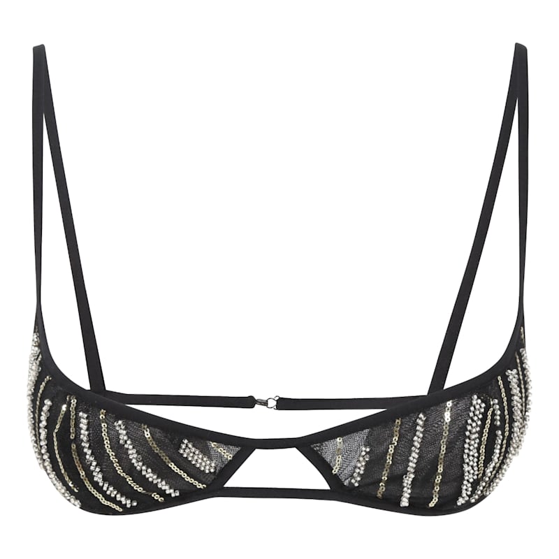 Thumbnail of Beaded Glitter Bralette image
