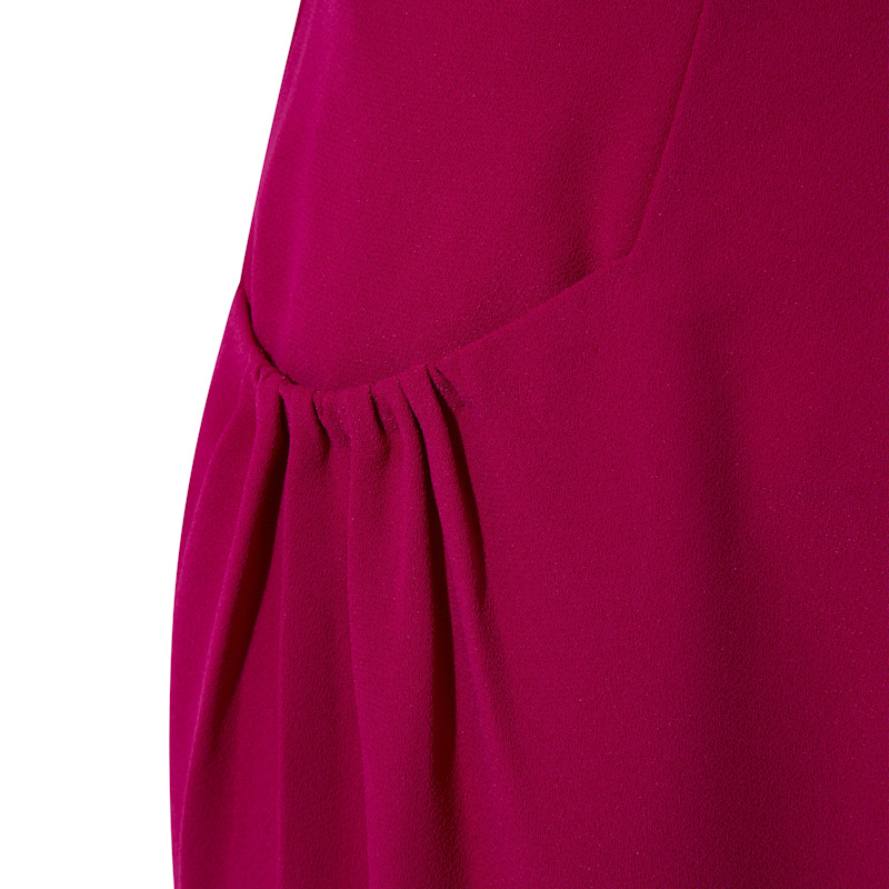 Thumbnail of Puff Sleeved Crepe Jumpsuit - Pink & Purple image