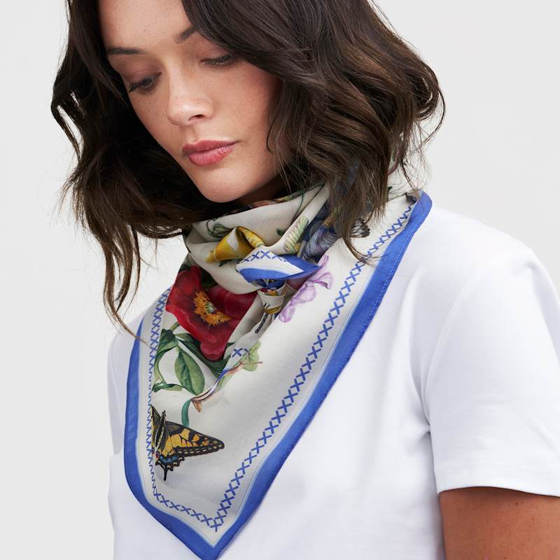 Thumbnail of Agnes Tales Square Silk Blend Scarf image