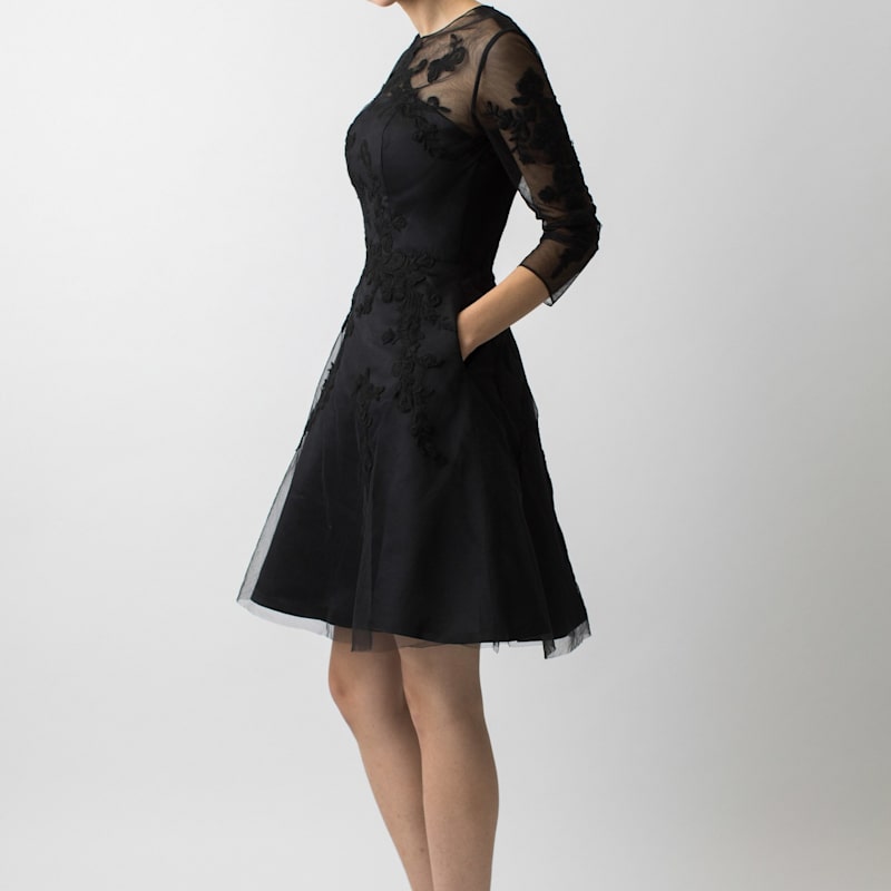 Thumbnail of Lucille 3D Floral Hand Embellished Dress image