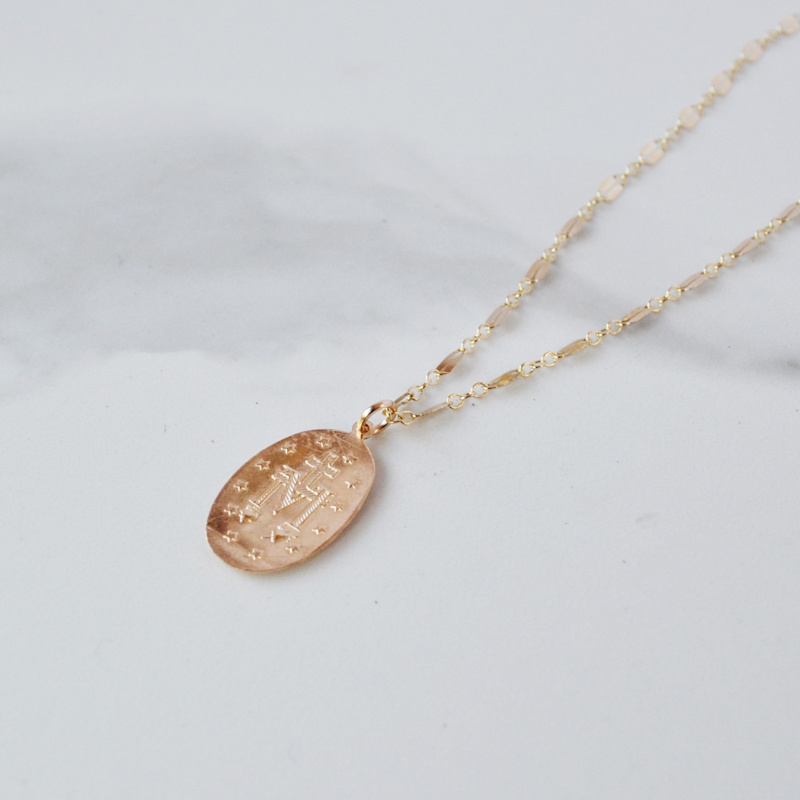 Thumbnail of Large Virgin Mary Necklace image