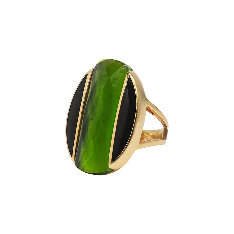 Thumbnail of Ala Ring - Goddess-Inspired Gold Ring For Self-Worth & Clarity image