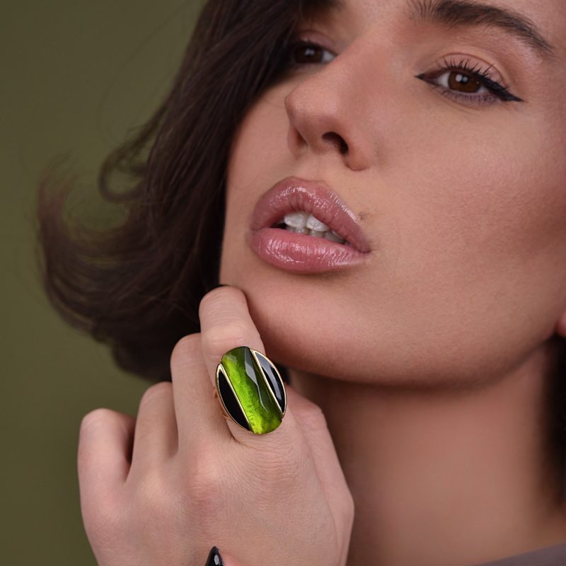 Thumbnail of Ala Ring - Goddess-Inspired Gold Ring For Self-Worth & Clarity image