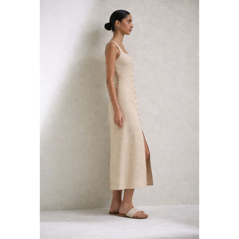 knee length dresses for ladies Alba Midi Dress in Green main image 0