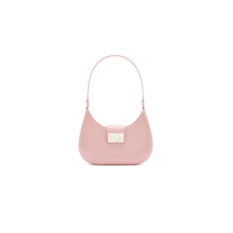 Thumbnail of Albany Rose Pink Leather Shoulder Bag image