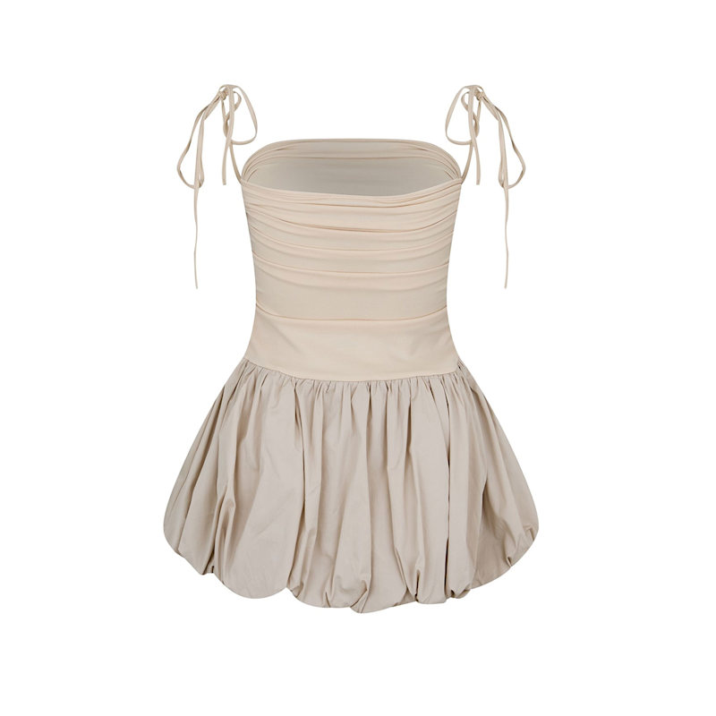 alexa milk puffball midi dress Amy Lynn Alexa Puffball Midi Dress