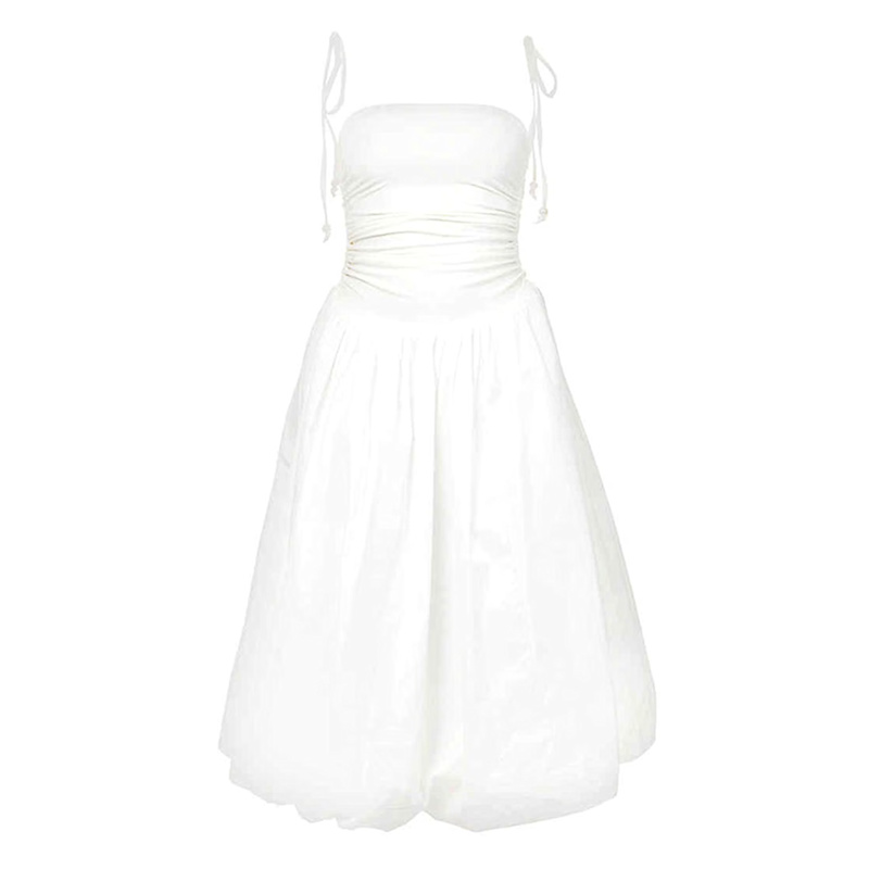 green emerald velvet dress Cotton Silk Dress, White, Fitted