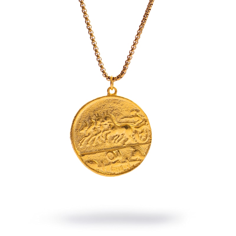 Thumbnail of Alexander’S Victory Medallion Necklace - Gold image