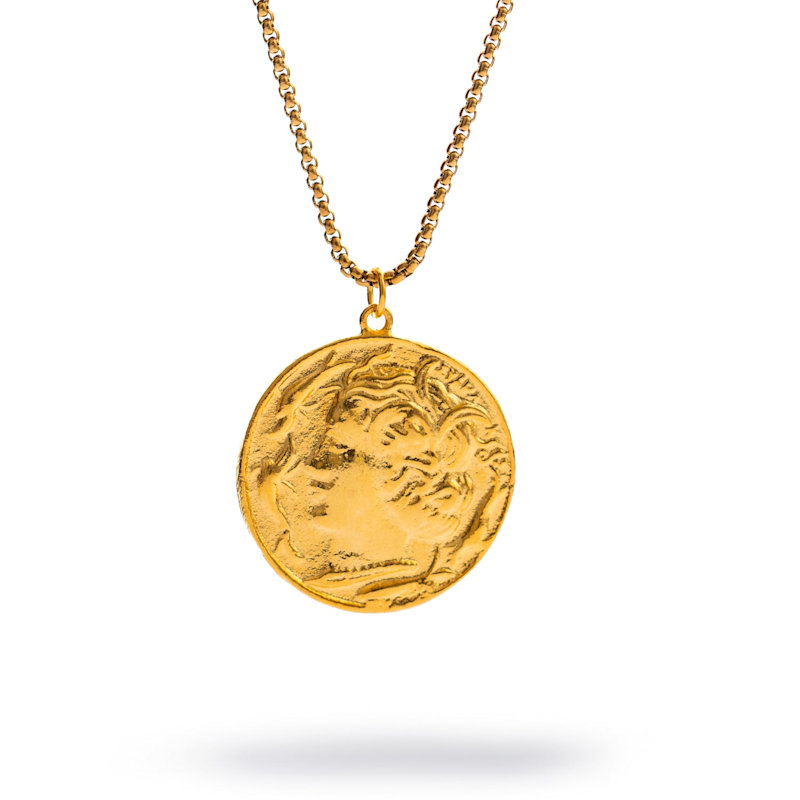 Thumbnail of Alexander’S Victory Medallion Necklace - Gold image