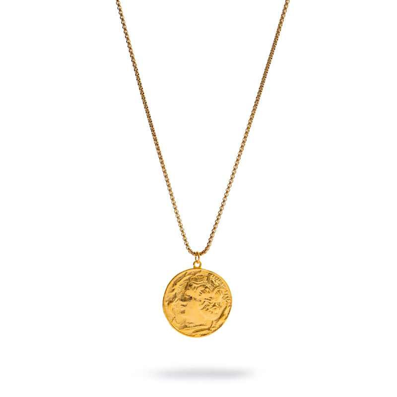 Thumbnail of Alexander’S Victory Medallion Necklace - Gold image