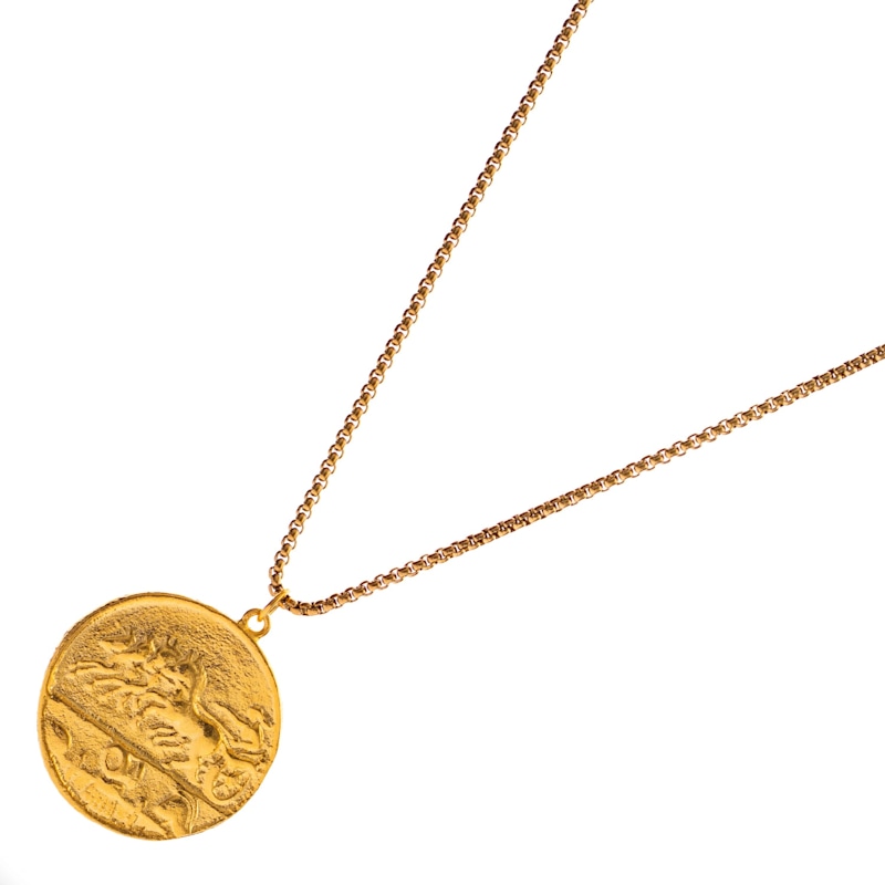 Thumbnail of Alexander’S Victory Medallion Necklace - Gold image