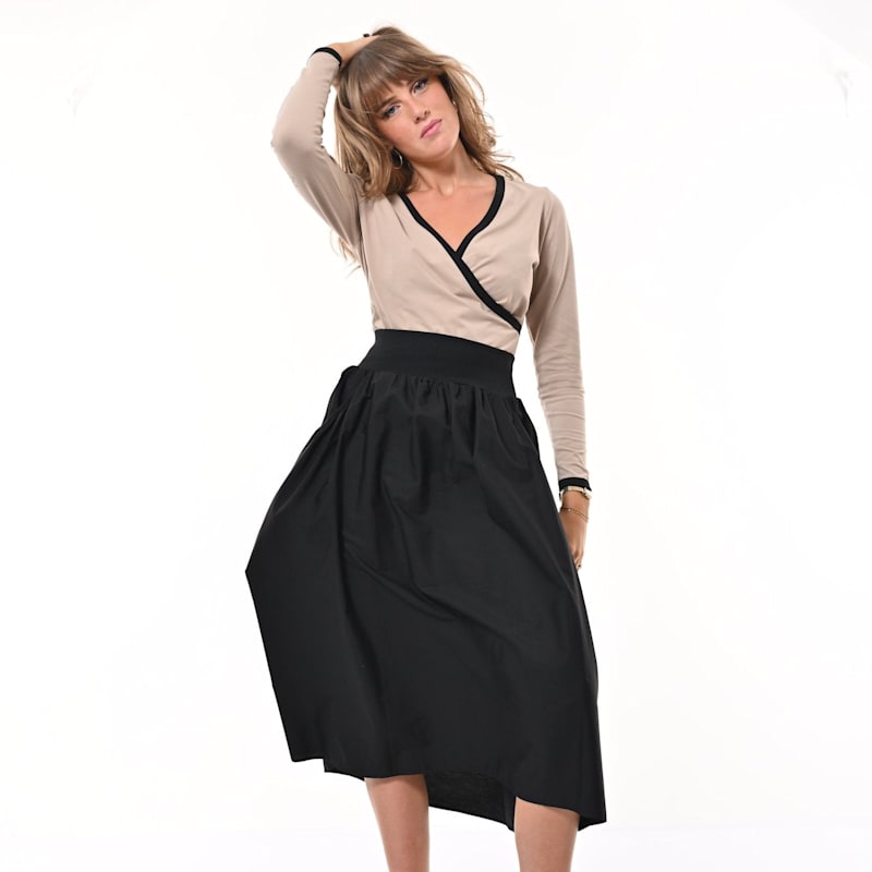 Thumbnail of Alice Midi Skirt With Pockets In Black image