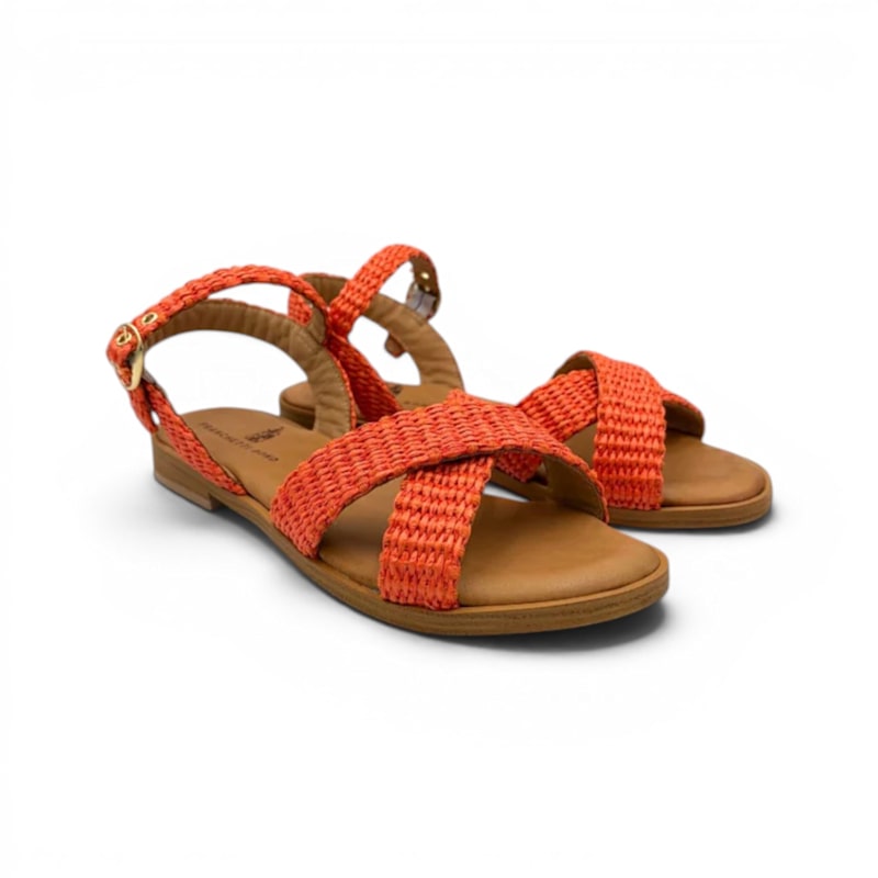 Thumbnail of Alicia Italian Raffia Orange image