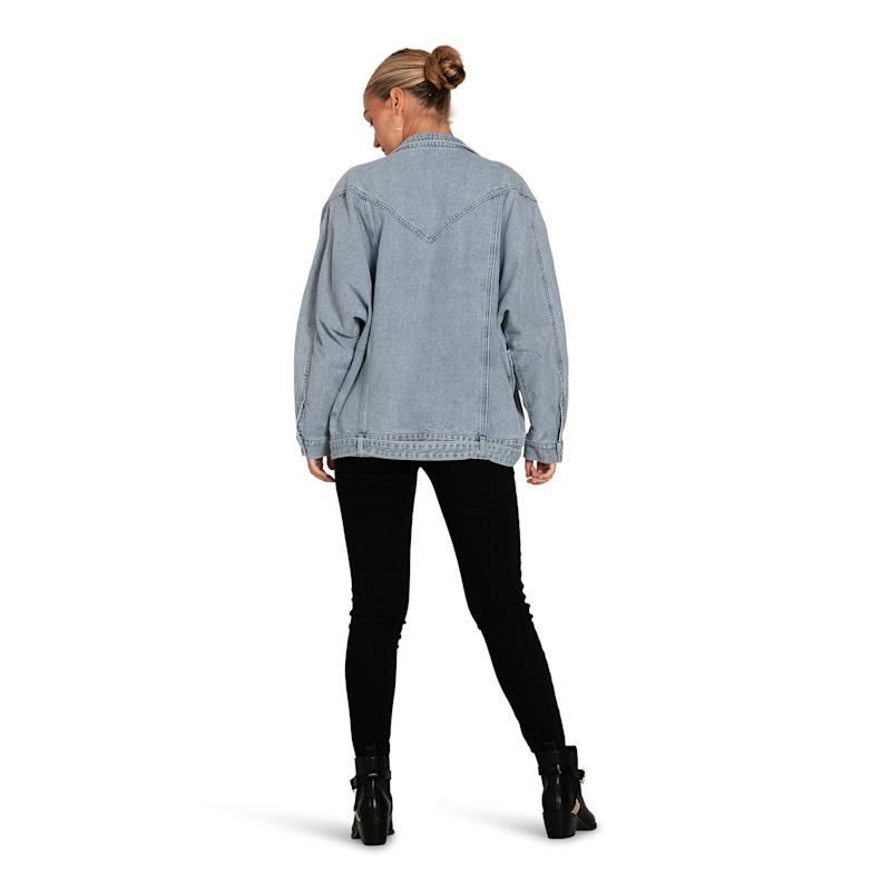 Thumbnail of All About You Denim Jacket - Stonewash image