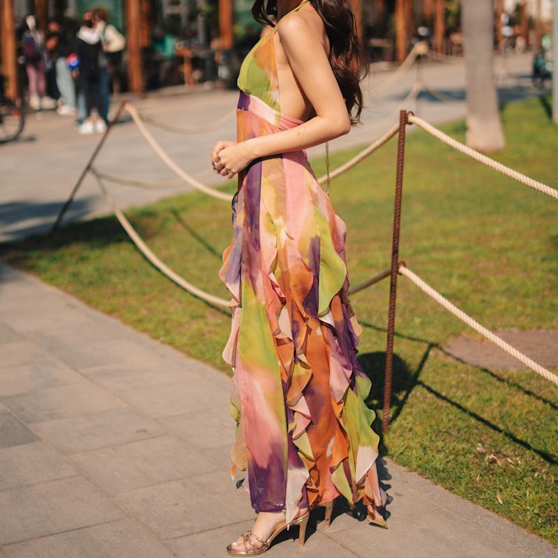 Thumbnail of Alma Ruffle Dress - Floral Multicolor image
