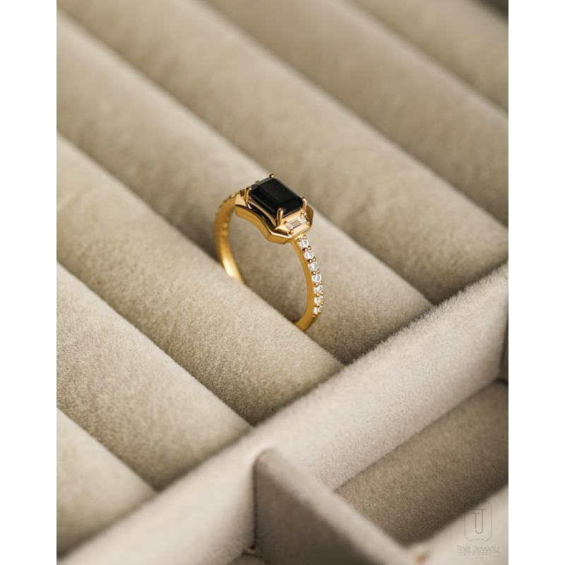 Thumbnail of Be Famous Black Onyx Signet Ring image