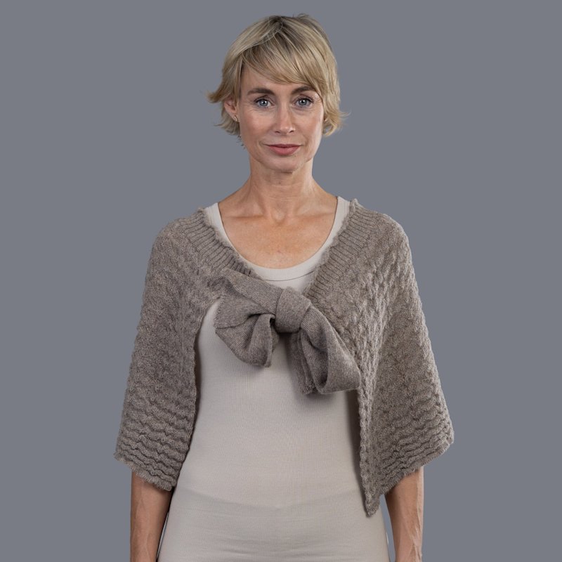 Thumbnail of Alpaca Capelet - Mink image