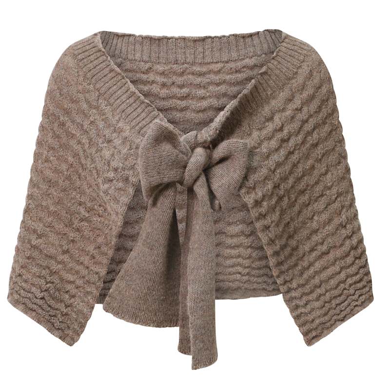 Thumbnail of Alpaca Capelet - Mink image