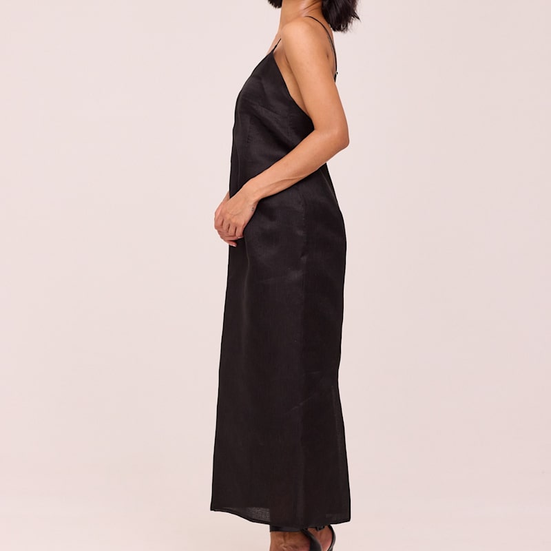 Thumbnail of Amal | The Black Silk Dress image