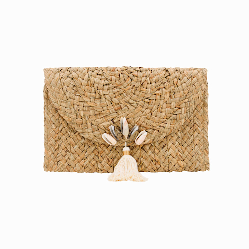 Thumbnail of Amara Shell & Straw Clutch image