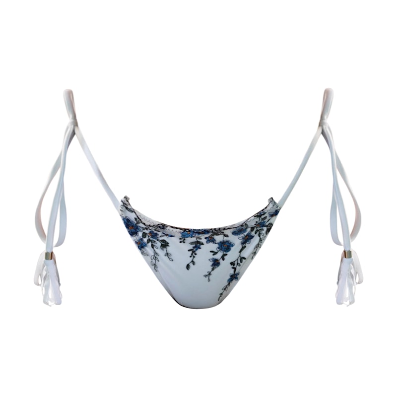 Thumbnail of Amarys In Blue Floral Bikini Bottoms image