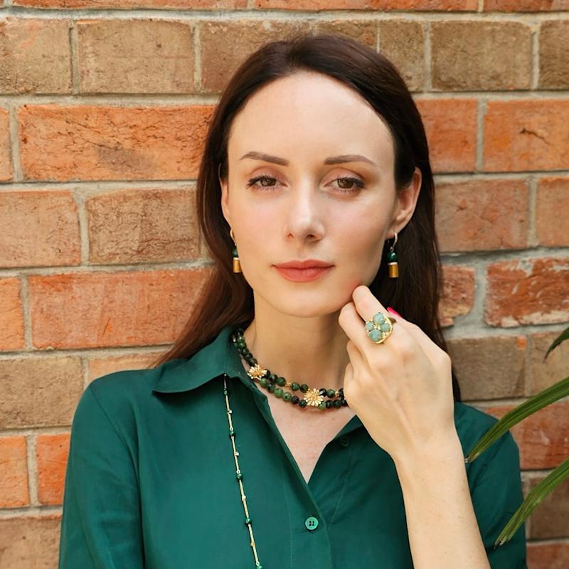 Thumbnail of Amazonite Setting Statement Ring image