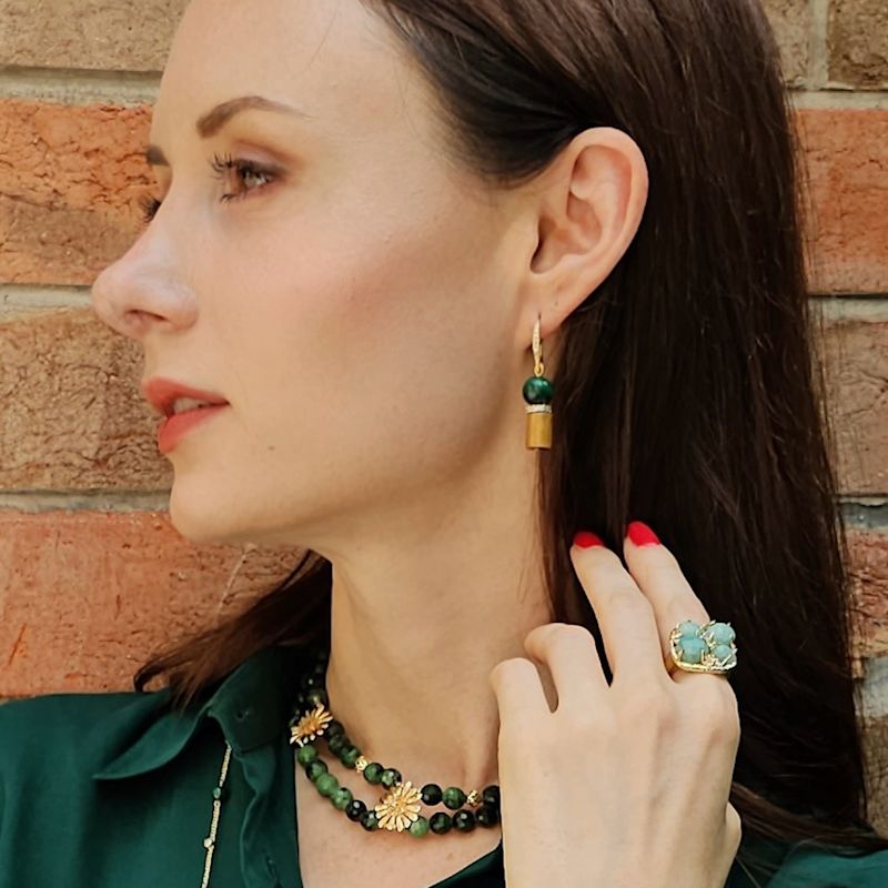 Thumbnail of Amazonite Setting Statement Ring image