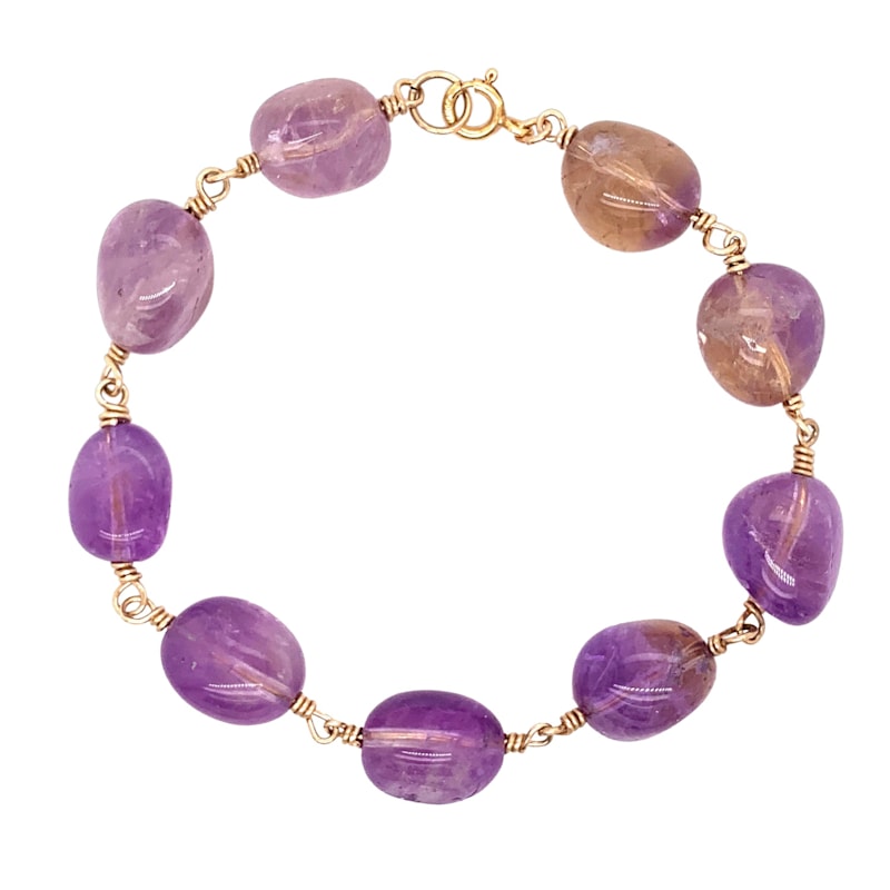 Ametrine Chunky Bracelet Lori Kaplan Design Wolf Badger