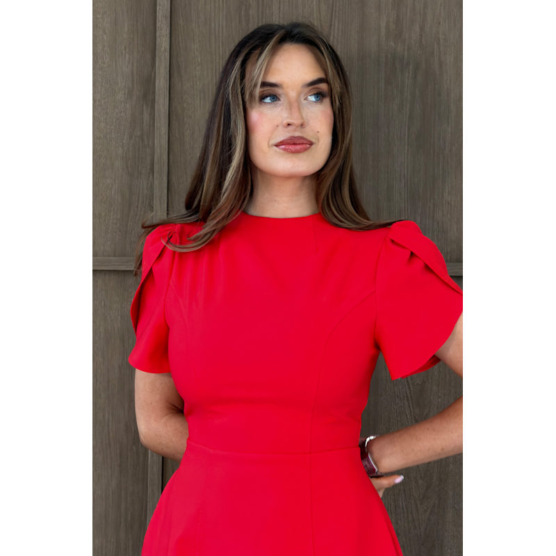 mini summer wedding guest dress Sadie & Sage Floral Satin Mini Dress