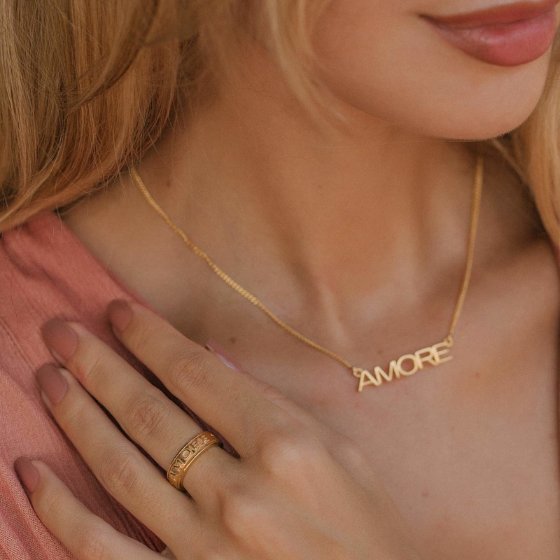 Thumbnail of Amore Gold Necklace image
