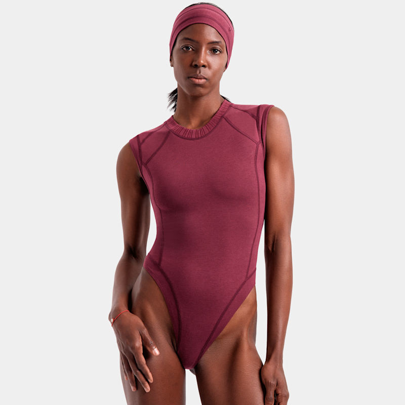 Thumbnail of Amory Bodysuit In Burgundy image