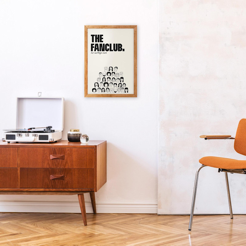 The Fanclub Charity Retro Giclée Art Print | Fanclub | Wolf & Badger