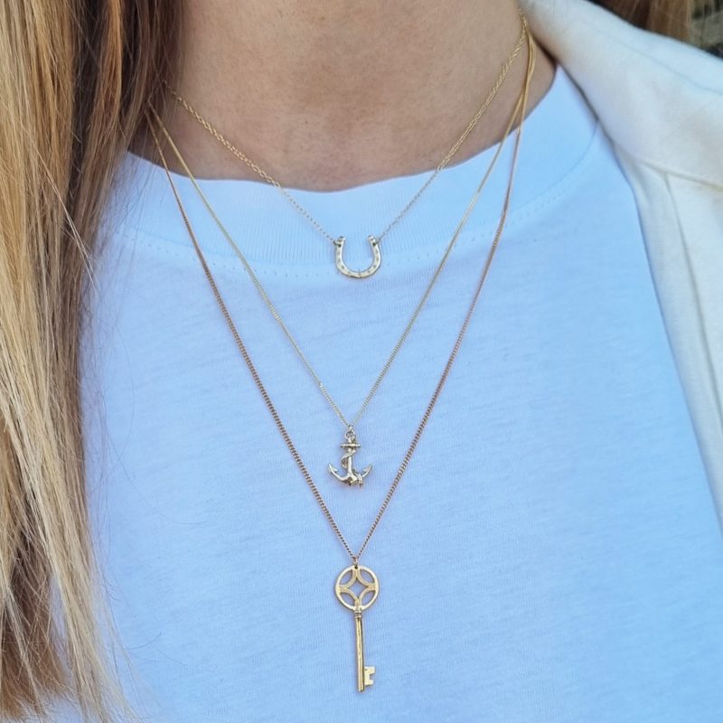 Thumbnail of Anchor Necklace - Gold image