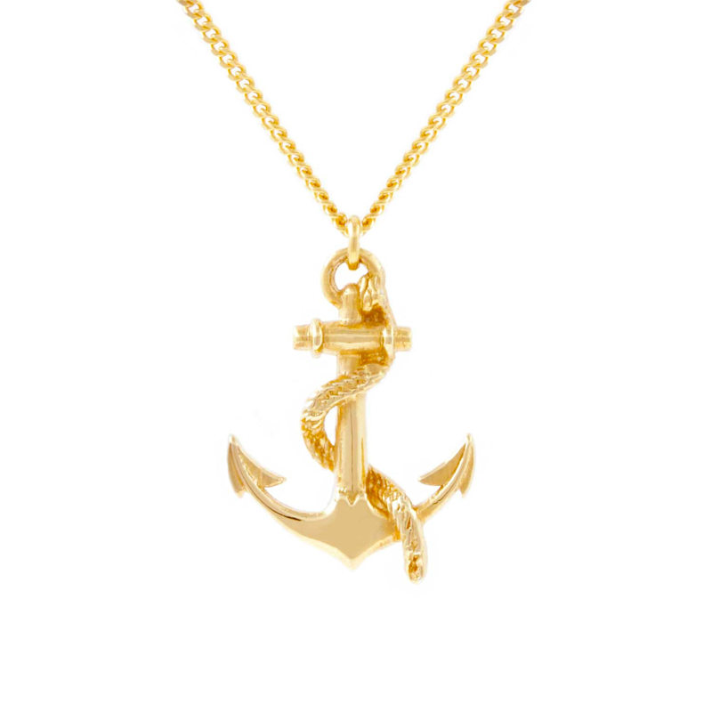 Thumbnail of Anchor Necklace - Gold image