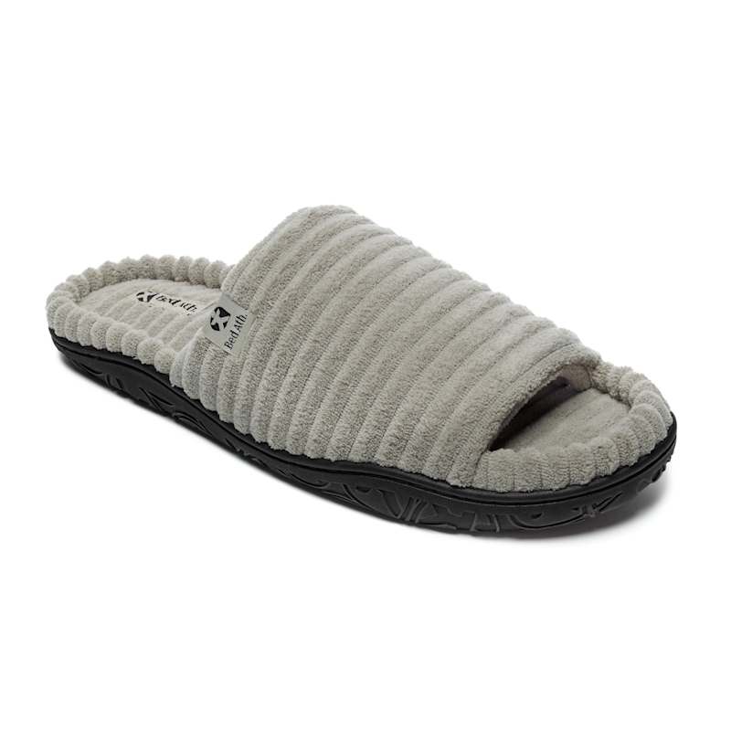 Thumbnail of Andy - Jumbo Cord Slipper Slider - Stone image
