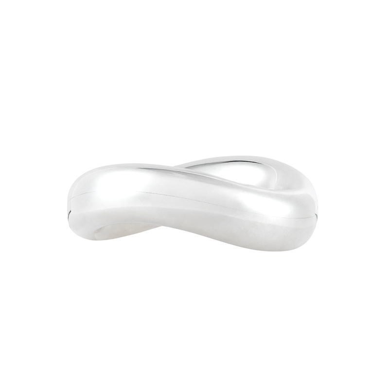 Roseate | Angela Cummings Wave Bangle In Sterling Silver, Wide