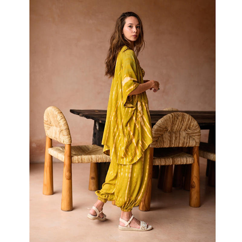 Thumbnail of Angela Short Kimono Duster In Lemongrass image