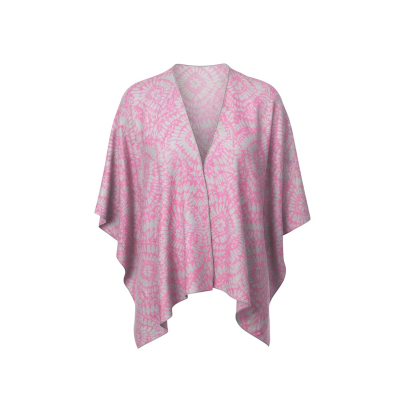 Thumbnail of Angelica Fuchsia & Beige Batik Print Jacket image